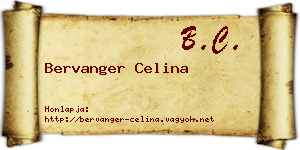 Bervanger Celina névjegykártya